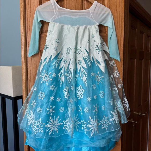 EUC Disney Frozen Ice Blue Princess Dress Size 5/6 - Picture 2 of 3